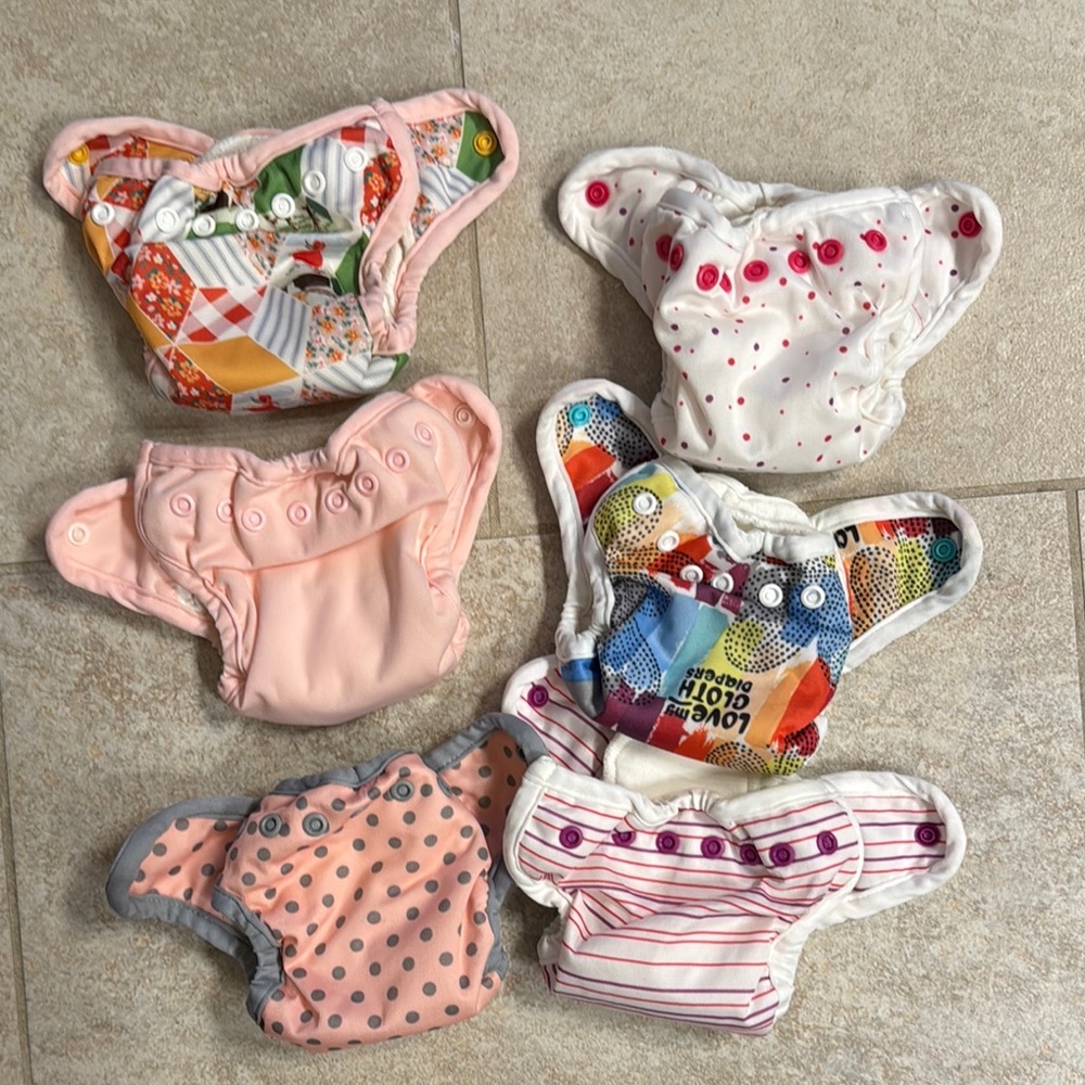 BumGenius Littles 2.0 cloth diapers for newborns (6-12 lbs)